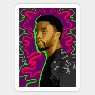 Chadwick Boseman Pop Art Portrait Sticker